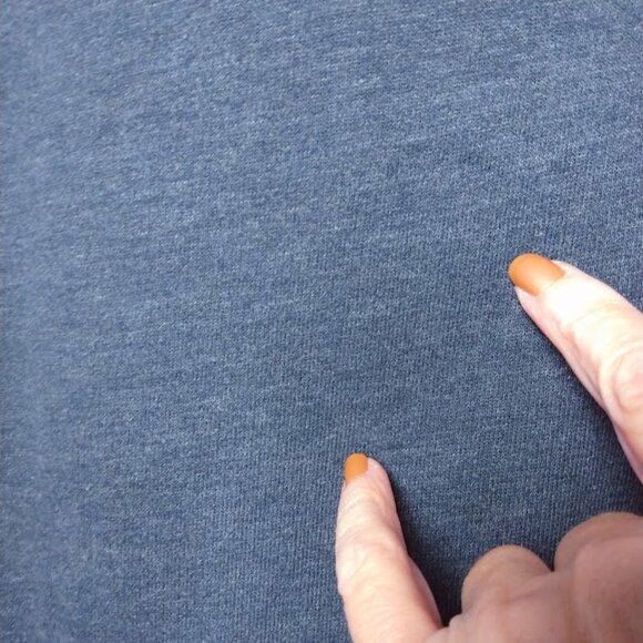 Abercrombie & Fitch Hoodie Size Medium Funnel Neck Navy Blue Soft Worn-in *SPOTS - Picture 11 of 15